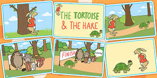 'hare and tortoise' in pictures for children. The Tortoise And The Hare Story Sequencing Cards