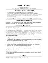 mortgage loan processor resume – resume tutorial