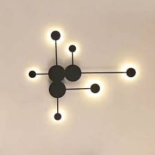 Online Shop Modern Creative Led Wall Lamp White Black Gold Iron Decoration Wall Lights For Living Wall Lamps Living Room Wall Lights Living Room Led Wall Lamp