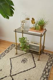 Vintage Barwagen Gold Messing Und Glas Brass Servierwagen Bar Cart Side Table Mid Century Home Decor Side Table Mid Century