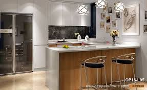 Kitchen corner wall cabinets (94). Modern White Matte Lacquer And Wood Grain Melamine Kitchen Cabinet Op16 L05