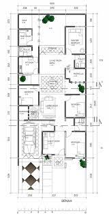 Denah Rumah Tinggal 10x26 M2 Building Plans House Architectural House Plans House Plan Gallery