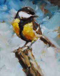 A palette knife is a blunt tool used for mixing or applying paint, with a flexible steel blade. Dorus Brekelmans 1972 Figurative Palette Knife Painter Bird Paintings On Canvas Painting Art Painting