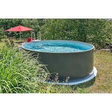 Malibu Pool Set Premium O X H 350 X 120 Cm 11 M Anthrazit Bauhaus Pool Pvc Folie Aufblasbarer Pool