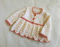 Feminine Lacy Baby Girl Cardigan Cream And Peachy Pink Sweater Hand Knit Sweater For Girl 3 6 Mont Baby Girl Cardigans Girls Sweaters Hand Knitted Sweaters
