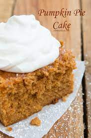 Pumpkin Pie Cake Video Oh Sweet Basil Recipe Desserts Pumpkin Recipes Pumpkin Pie Cake
