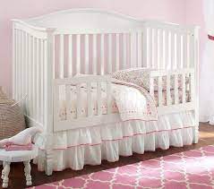 Find great deals on ebay for crib skirt white. Brand New Pottery Barn Kids White Ruffle Crib Bed Skirt With Pink Ribbon Nursery Bedding Baby Crib Skirts Crib Skirt Patterns