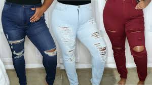 Plus Size Jeans Denim Try On Fashion Nova Curve