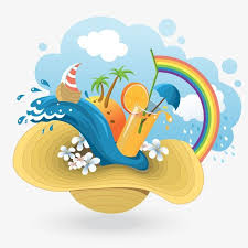 องค ประกอบของการท องเท ยวในฤด ร อน การเด นทาง ในช วงฤด ร อน png และเวกเตอร summer sticker summer poster free vector graphics