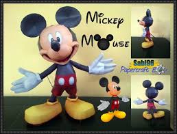 Disney Papercraft Mickey Mouse Free Papercraft Download Paper Crafts Mickey Papercraft Download