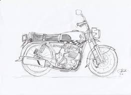 Biarpun keseruan foto itu terlihat sederhana. 100 Sketsa Gambar Motor Yang Mudah Di Gambar