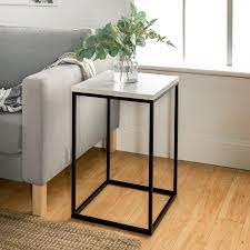 Modern Side Table White Marble Living Room Accent Tables White Marble Side Table Modern Side Table