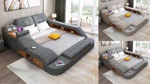 Visit or shop online for top quality beds, mattresses, upholstered headboards and bedroom furniture at circle furniture. The Ultimate Bed With Integrated Massage Chair Speaker And Desk