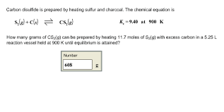 Smaller quantities are employed in solvent extraction processes or converted into other chemical products, particularly accelerators of the vulcanization of rubber or agents used in flotation processes for concentrating ores. Carbon Disulfide Is Prepared By Heating Sulfur And Chegg Com