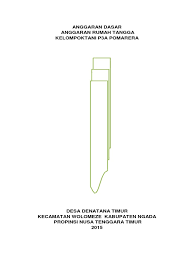 Ad/art dharmatirta nomor pengesahan : Anggaran Dasar Art P3a Pomarera