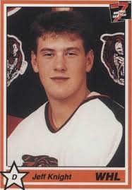 1990-91 7th Inning Sketch # 3 JEFF JUBENVILLE SEATTLE THUNDERBIRDS WHL