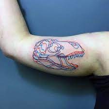 90 Dinosaur Tattoo Designs For Men Prehistoric Ink Ideas Dinosaur Tattoos Tattoo Red Red Tattoos