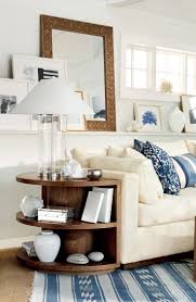 Ralph Lauren Home S Driftwood Sofa And Nautical Decor Transform A Living Rom Into A Soothing Retreat By The Ocean Spool Furniture Living Decor Decor