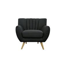 Lilly 1 Seater Lounge Chair Dark Grey Modern Mid Century Scandinavian Gfurn Grey Lounge Chair Small Lounge Chairs Chair