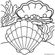 Color in this picture of a turkey clam and others with our library of online coloring pages. Clam With Pearl 1 Coloring Pages Clam Coloring Pages Coloring Pages For Kids And Adults