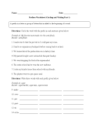 Englishlinx Com Prefixes Worksheets