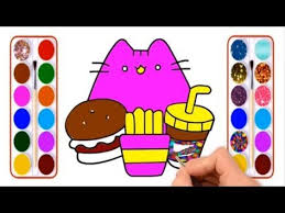 How To Draw French Fry With Burger For Kids Coloring Pages Book Raiyant Coloring For Kids Coloring Pages For Kids Colorful Drawings