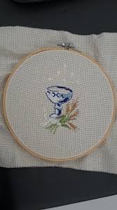 Small design so maybe suitable for beginners depending on their ability. Fo First Big Project For A Baptism Gift Full Of Mistakes But I M Happy With It From Les Petites Croix De Florent Crossstitch