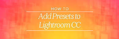 Tutorial for installing presets in lightroom 8.1 and. How To Add Presets To Lightroom Cc Shootdotedit