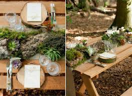 Lets see how to rock table decor for such outdoor wedding. Into The Woods Forest Themed Wedding Entertainment Ideas