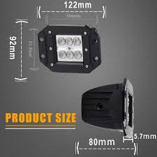 The flush mount leds works can be perfectly mounted on rear bumper or grill to work as backup/reverse light and fog light on 4x4 truck suv these add some brightness to the truck when backing up. Led Light Bar Turbo Sii 4pcs Flood 3x3 Dually Flush Mount Led Light Lamps Led Off