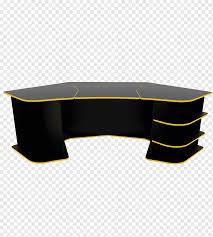 Download computer table images and photos. Computer Desk Video Game Gaming Computer Pc Game Desk Angle Furniture Rectangle Png Pngwing