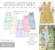 Freebook latzhose tristan, eine pumpig geschnittene latzhose in den größen 56 bis 104. Latzhose Latzzy Shorts Latzhose Latzchen Schnittmuster