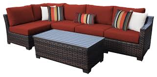 Kathy ireland furniture too follows this secret and had been a successful sustainer in the market for a long period. Kathy Ireland River Brook 6 Piece Wicker Patio Furniture Set Aqua Tropical Outdoor Lounge Sets By Tk Classics Houzz