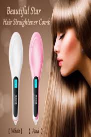 11 39 Hot Electric Hair Straightener Comb Lcd Iron Brush Auto Hair Massager Tool Electric Hair Brush Straightener Hair Straightener Massage Tools
