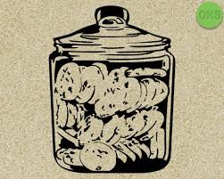 Cookie Jar Svg Dxf Vector Eps Clipart Cricut Download Svg Clip Art Heart Icons