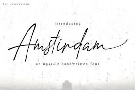 Browse and download handwriting fonts and generate images from custom text with handwriting fonts. Download Amstirdam Handwritten Script Font Otf Ttf