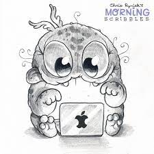 chris ryniak is creating friendly monster drawings patreon drawing cute monsters coloriage de poulet