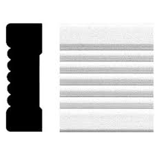 These kits typically include a rail, door roller, door stop, wall bracket, screws and a floor guide. 3 4 In X 2 1 4 In X 8 Ft Mdf Fluted Door Casing Set 4305 The Home Depot