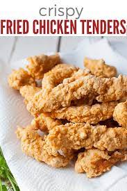 Crispy Fried Chicken Tenders Recipe Chicken Tender Recipes Recipes Chicken Strip Recipes