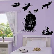 Stickers Muraux Peter Pan Et Fee Clochette Stickers Muraux Chambre Peter Pan Deco Chambre Bebe