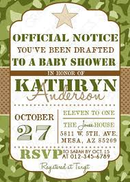 Camo Boy Baby Shower Invite