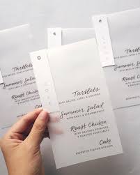 I Love This Idea Of Combining The Place Card And The Menu Wedding Menu Cards Beach Wedding Invitations Wedding Menu