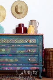 The Best Way To Create Boho Painted Furniture Stenciled Furniture Diy Furniture Painting Tutorial Bohemian Furniture
