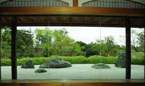 Japanese Viewing Garden View Onto The Terrace Could Be Treated As That Of A Viewing Garden Garden Windows Japanese Window Modern Japanese Garden