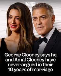 George Clooney says he hasn't argued with Amal Clooney since they got  married in 2014. "We're trying to find something to fight about," Clooney  said. (Credit: FilmMagic) #georgeclooney #amalclooney #marriage  #relationships