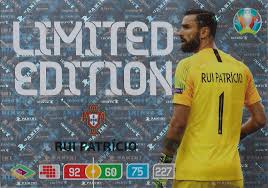Latest on wolverhampton wanderers goalkeeper rui patrício including news, stats, videos, highlights and more on espn. 2020 Panini Adrenalyn Xl Uefa Euro 2020 Limited Edition Rui Patricio Portugal Mike S Sportscards