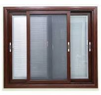 Aluminium Modern Aluminum 3 Track Sliding Window With Mosquito Mesh