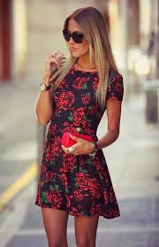half sleeves floral dress with shades fashion cool summer outfits dresses