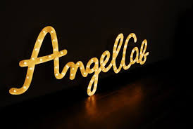 Custom 50cm Cursive Joined Letter Light Steel Light Up Etsy Light Up Marquee Letters Light Letters Lighted Marquee Letters