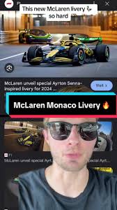 McLaren Livery for Monaco Grand Prix 2024 🇲🇨 🇧🇷 #f1 #f1tiktok #formula1  #greenscreen